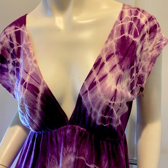 VOXX Sun Dress Tie-Dye Dress or Bathing Suit Cover-Up Fairiecore Beachy One Size - Picture 5 of 9